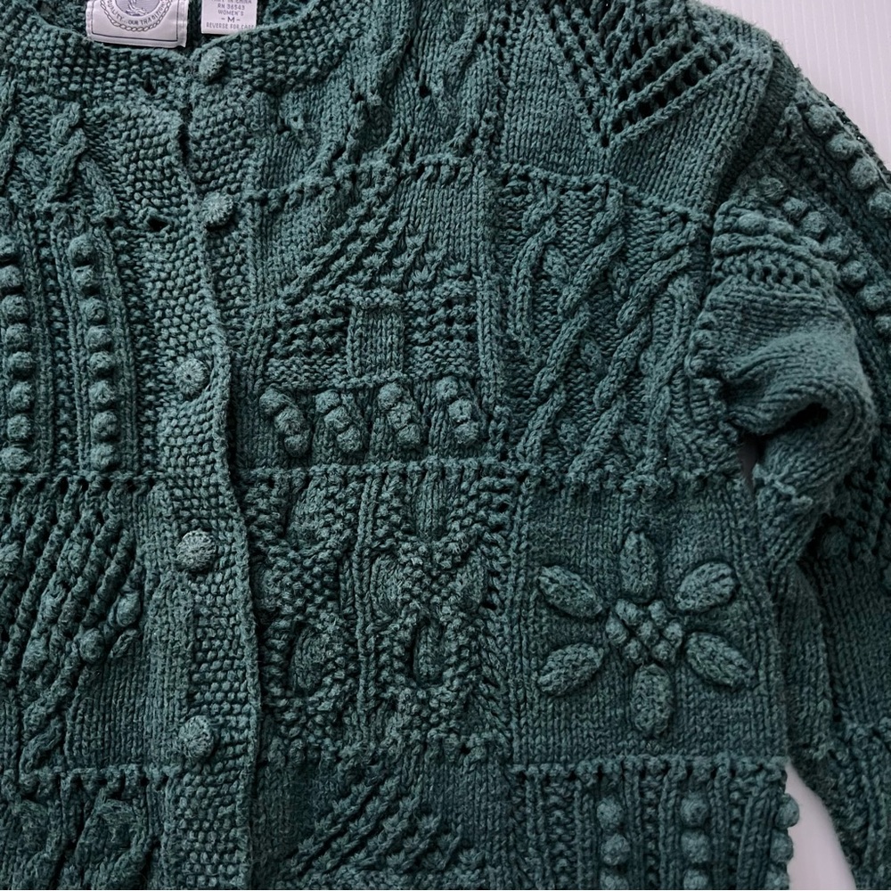 Sold @ebay Vintage Cape Isle Knitters Knitted by hand Cardigan Sweater - Picture 5 of 8